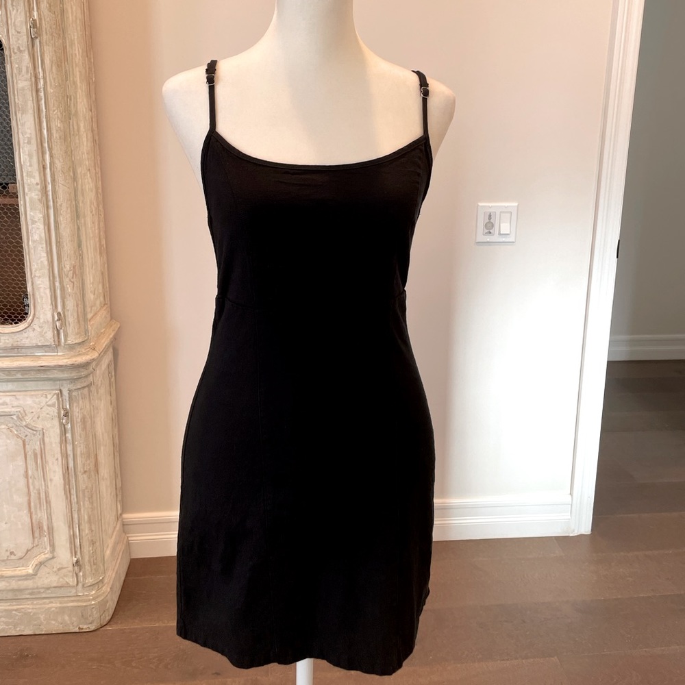 SeXy! PAC Sun LA Hearts, black, backless mini linen dress size small 🖤